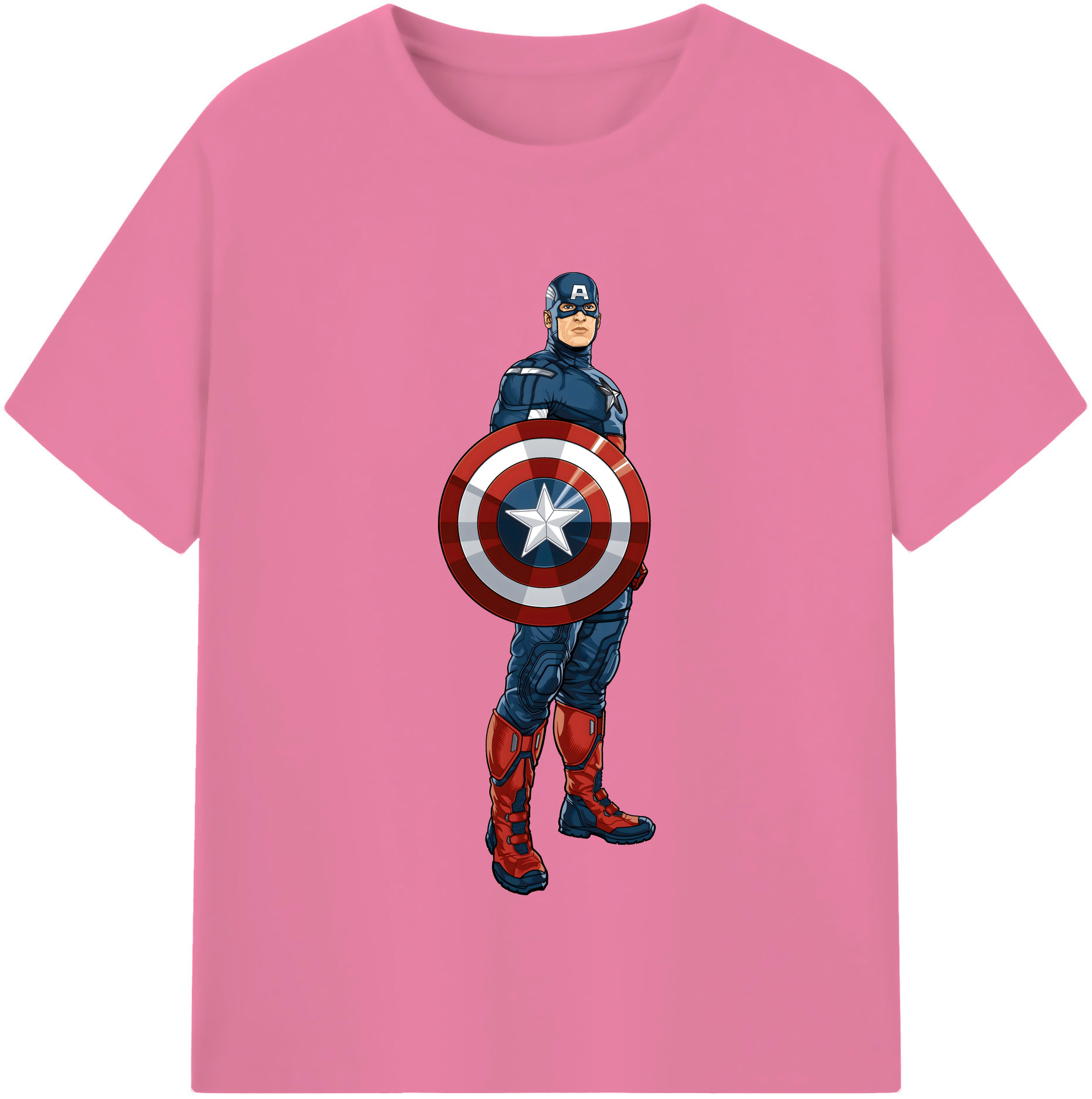 （画像用） アベンジャーズ The Avengers 綿100％半袖Tシャツ（フロントプリント）